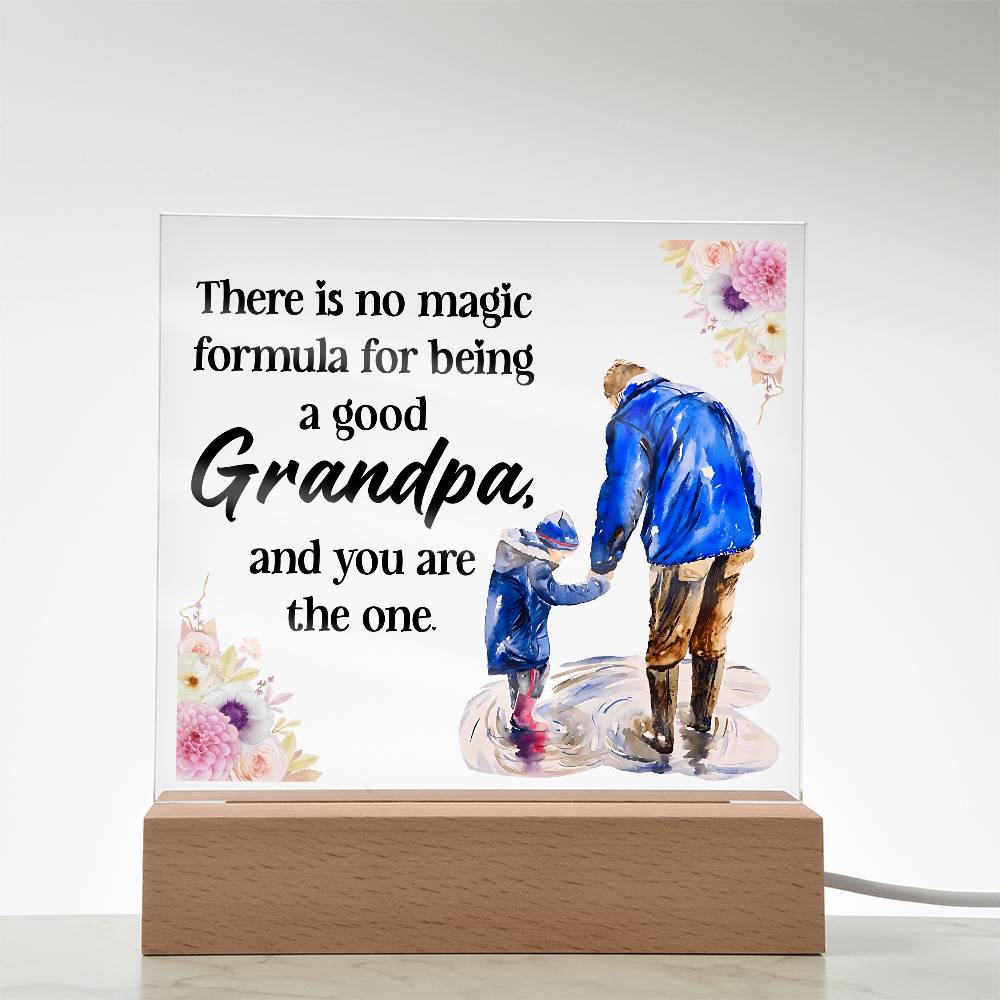 Acrylic Square Design - Grandpa